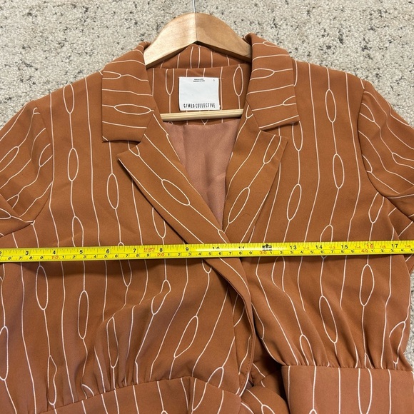 C/MEO Collective S EUC ultra wrap classic pattern blouse dress classic and lux - Picture 10 of 15